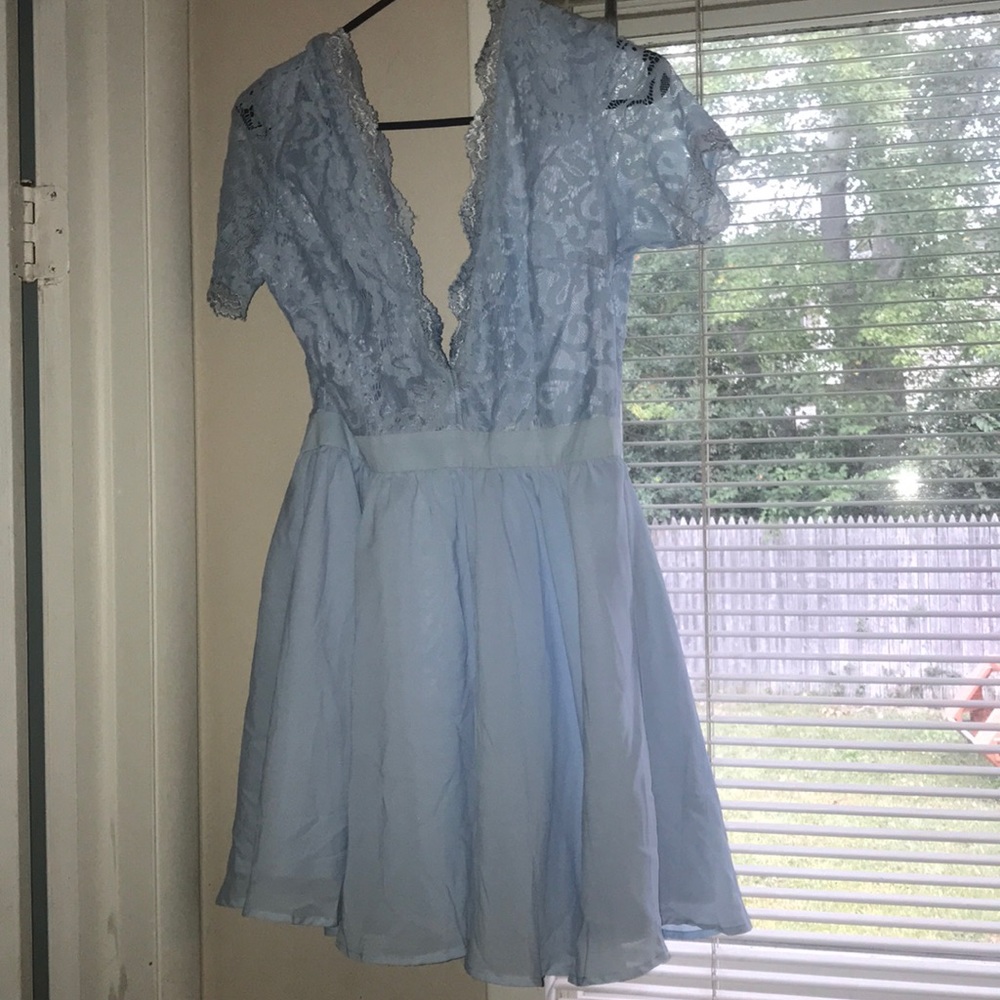 Baby Blue Homecoming Dress
